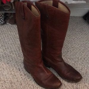 Frye Melissa Riding Boots in Cognac